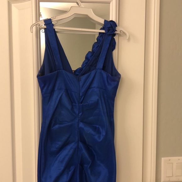 Royal Blue brides maid gown woman’s large - Picture 4 of 5